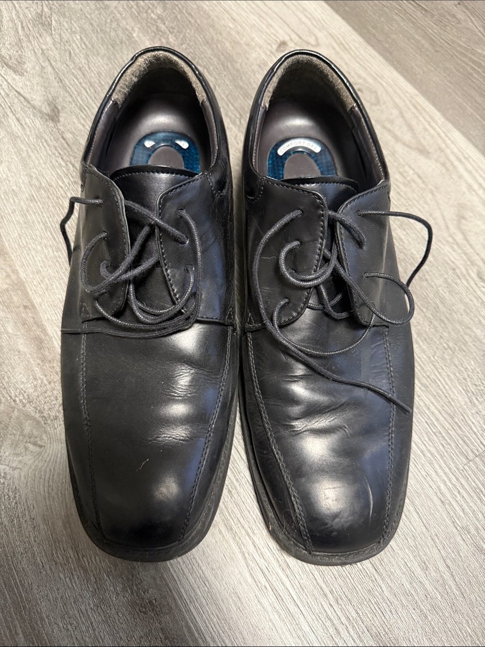 Classic Black Leather Men's Lace-Up Dress Shoes NUNN BUSH 10M